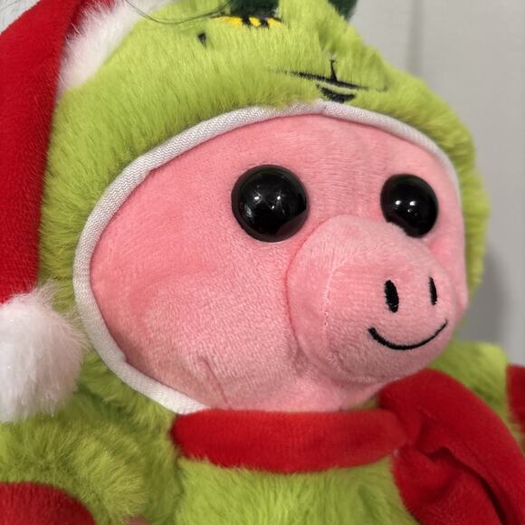 Disguisimals 10" Wooley the Pig Grinch Suit Peek A Boo Plush Christmas HTF RARE - Picture 5 of 8